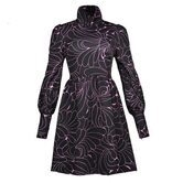 Elegant Medieval Style Purple Dress - The Black Ravens