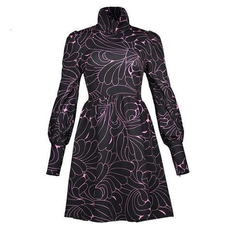 Elegant Medieval Style Purple Dress - The Black Ravens