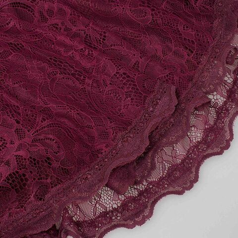 Elegant Retro Style Burgundy Dress - The Black Ravens