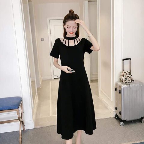 Elegant Women's Punk Party Dress - The Black Ravens
