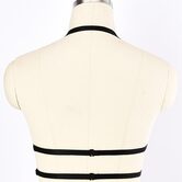 Floral Embroidered Halter Bra - The Black Ravens