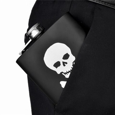 Gentleman's Poison Engraved Drink Flasks - The Black Ravens