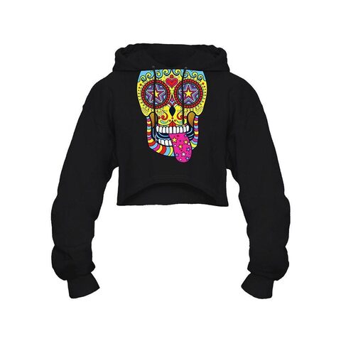 Girls' Streetwear Skull Hoodie - The Black Ravens