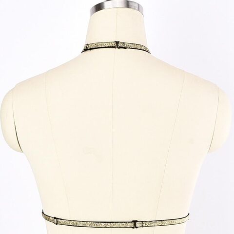 Golden Stars Women's Choker Cage - The Black Ravens