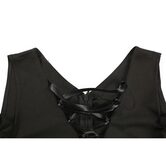 Gothic Bandage Hollow Shoulder Dress - The Black Ravens