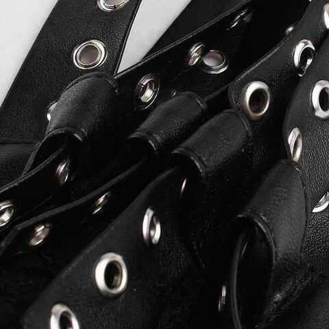 Gothic Black Asymmetrical Maxi Dress For Women - The Black Ravens