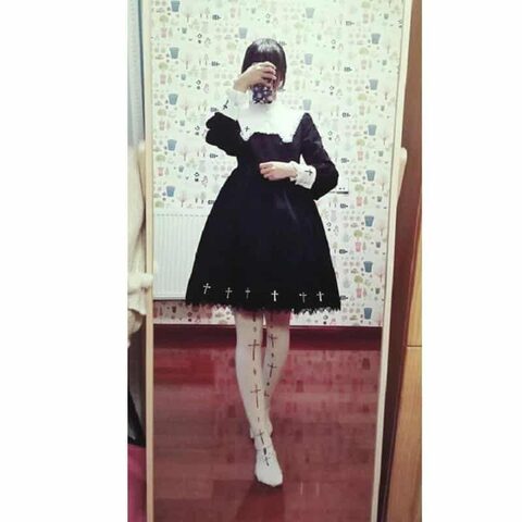 Gothic Black Horror Movie Dress Costume - The Black Ravens