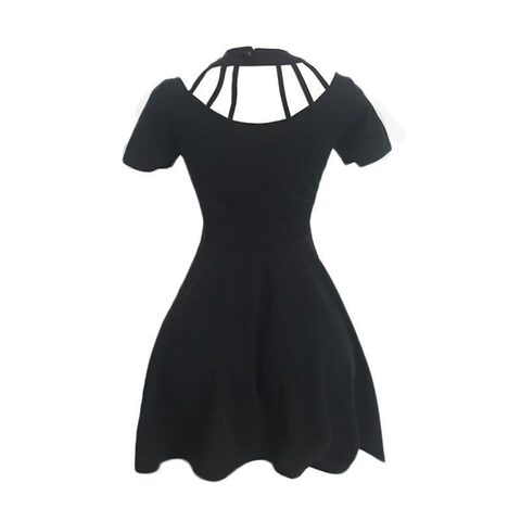 Gothic Halter Choker Dress - The Black Ravens