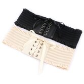 Gothic Lace Up Elastic Cummerbund - The Black Ravens