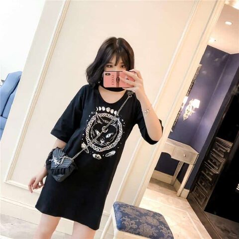 Gothic Moon Phase Kitten Dresses - The Black Ravens