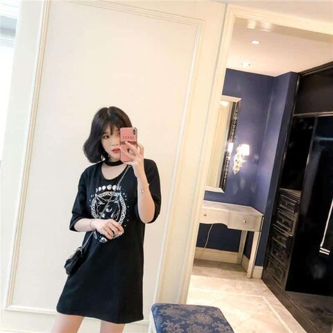 Gothic Moon Phase Kitten Dresses - The Black Ravens