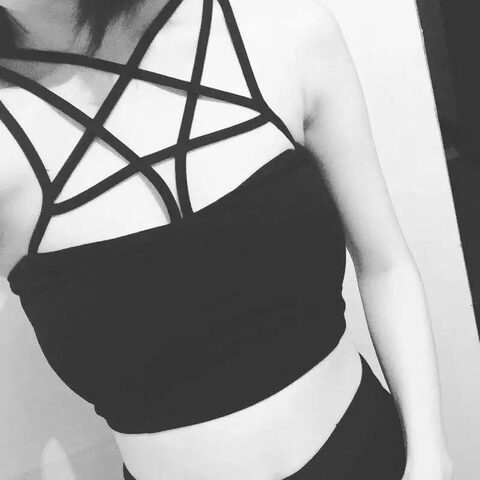 Gothic Pentagram Sexy Ladies Cami - The Black Ravens