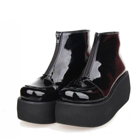 High Heel Thick Platform Lolita Wedge - The Black Ravens