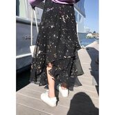 High Waist Zodiac Print Ladies Boho Skirt - The Black Ravens