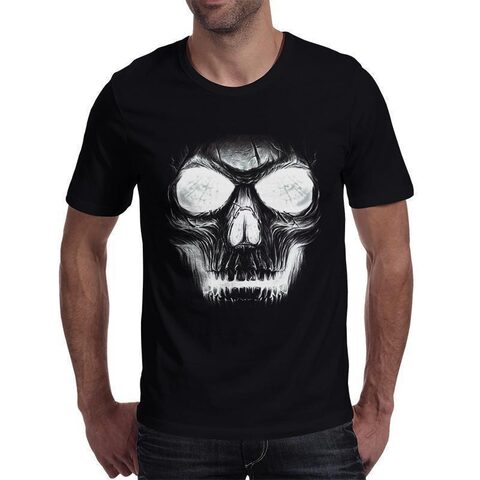 Hollow White Skull Creepy Top For Men - The Black Ravens