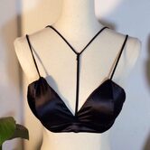 Hot and Sexy Black Halter Straps Lingerie Bra - The Black Ravens