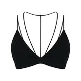 Hot and Sexy Black Halter Straps Lingerie Bra - The Black Ravens