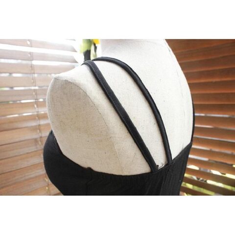 Hot Gothic Short Cross Strap Crop Tops - The Black Ravens