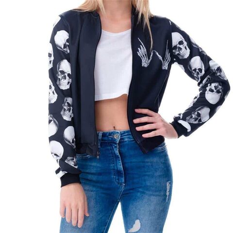 Hot Punk Skull and Rebellion Coats For Women - The Black Ravens