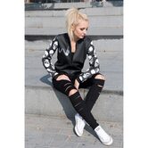 Hot Punk Skull and Rebellion Coats For Women - The Black Ravens