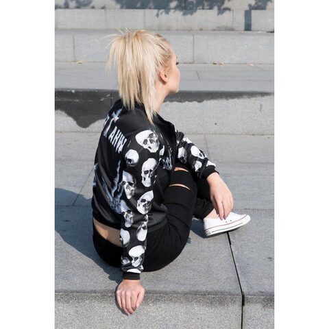 Hot Punk Skull and Rebellion Coats For Women - The Black Ravens