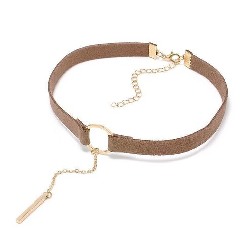 Hot Real Leather and Gold Chain Chokers - The Black Ravens