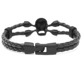 Killer Creepy Genuine Cowhide Skeleton Bracelets For Guys - The Black Ravens