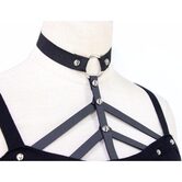 Kinky Punk Harness Tank Tops - The Black Ravens