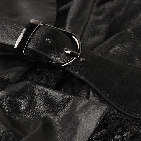 Lace and Leather Women's Cloak - The Black Ravens