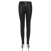 Lace Bandage Stretchy Leggings For Women - The Black Ravens