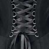 Lace-Up Vintage Winter Hooded Trench Coat - The Black Ravens