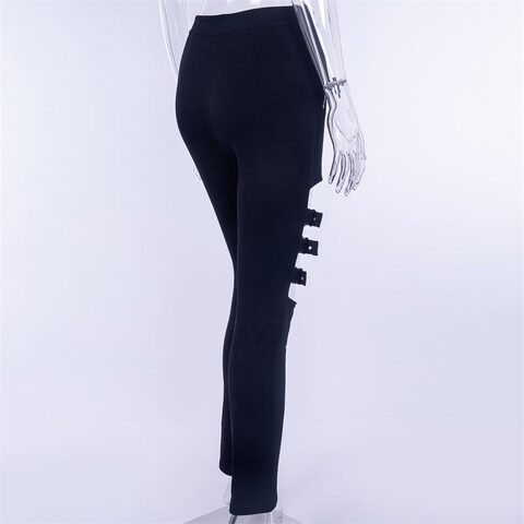 Ladies Black Rebel Punk Pants - The Black Ravens