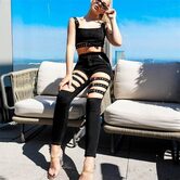 Ladies Black Rebel Punk Pants - The Black Ravens