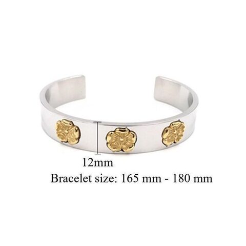 Ladies Cute Gold-Plated Flowery Bracelets - The Black Ravens