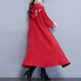Ladies' Flashy Vintage Style Red Cape - The Black Ravens