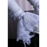 Ladies Gothic Vintage Lace Up Gloves - The Black Ravens