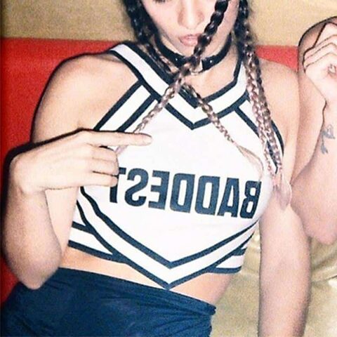 Ladies Hot Baddest Ladies Crop Top - The Black Ravens