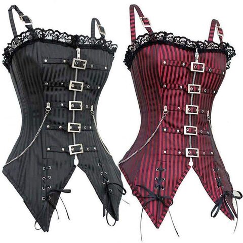 Ladies Hot Body-Shaping Goth Bodice - The Black Ravens