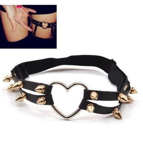 Ladies Hot Spikey Legs Strap - The Black Ravens