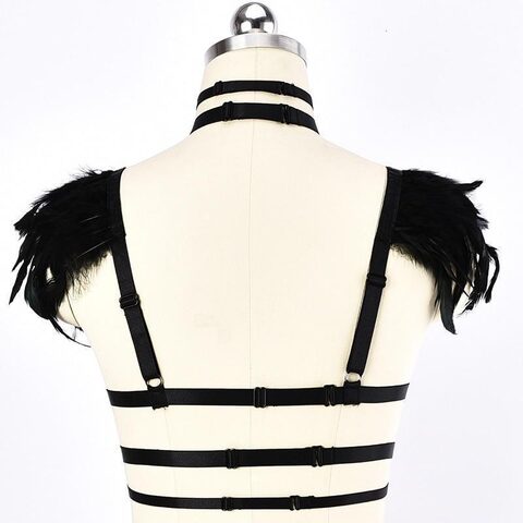 Ladies' Punk Lingerie Harness Cage - The Black Ravens