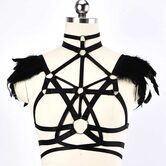 Ladies' Punk Lingerie Harness Cage - The Black Ravens