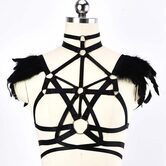 Ladies' Punk Lingerie Harness Cage - The Black Ravens