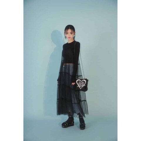 Ladies Vintage Mesh Skirt Long Dress - The Black Ravens