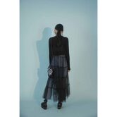 Ladies Vintage Mesh Skirt Long Dress - The Black Ravens