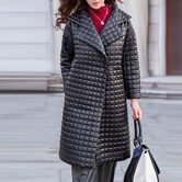 Leather Plaid Windbreaker Winter Coat - The Black Ravens