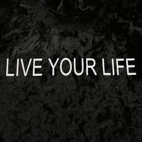 Long Sleeved 'Live Your Life' Tee - The Black Ravens