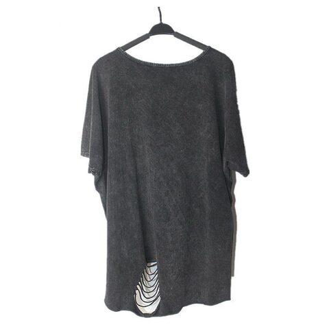 Loose Baggy Casual Rocker T-Shirt - The Black Ravens