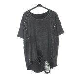 Loose Baggy Casual Rocker T-Shirt - The Black Ravens