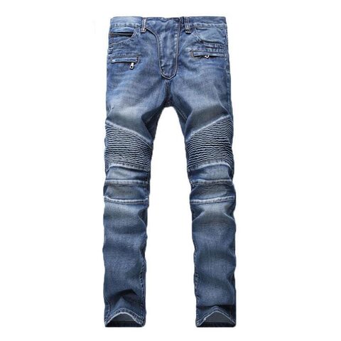 Men's Distressed Biker Jeans For Guys Men - The Black Ravens
