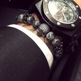 Men's Handmade Gemstones Bracelets - The Black Ravens